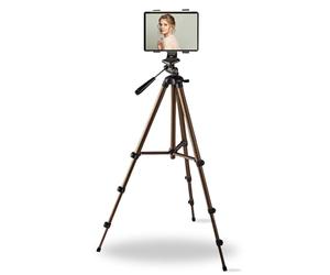 TronicXL Treppiede per fotocamera Treppiede per tablet Supporto per tablet da 134 cm compatibile con iPad Mini Air 1 2 Treppiede per fotocamera Samsung Android con testa panoramica