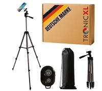 TRONICXL Treppiede per smartphone con telecomando, girevole alto, inclinabile, supporto magnetico adatto per Magsafe Apple iPhone Xiaomi Google Pixel