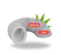 TronicXL Tubo di scarico 100 mm 3 m per Grow Box Armadio Tenda Grower Accessori Growbox per Zelsius Homepro Mars Hydro King High