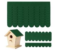 Tronisky 53 pezzi di feltro per casetta degli uccelli, impermeabile, autoadesivo, mini tegole per tetto della nidificazione, casetta per conigli, cuccia per cani, tettuccio per cassetta delle lettere