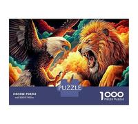Trono dell'aquila 1000 Pezzi Gioco Di Puzzle Per Sfide Familiari Divertenti aquila Vs Lion Clouds che Può Essere Incorniciato Per Decorazione E Dato Come Regalo Perfetto 52x38cm/1000pcs