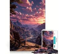 Trono di Polvere Puzzle da 1000 Pezzi per Adolescenti Puzzle Sfida Mentale Giocattolo Passatempo Rilassante Taglio Preciso Regalo Delizioso 50x75cm