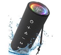 Tronsmart Mirtune C2 Cassa Bluetooth Portatile, Altoparlante Bluetooth 5.3, 24 Ore di Gioco, Impermeabile IPX7, Luce LED, Bassi Potenti, Microfono Incorporato per Feste, Esterno