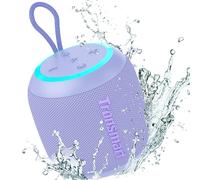 Tronsmart T7 Mini Cassa Bluetooth Portatile 15W Impermeabile IPX7, Altoparlante Bluetooth 5.3, 18 Ore di Autonomia, 360° Stereo con Luci, per Casa/Esterno/Viaggi, Viola