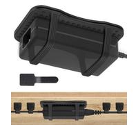 TRONWIN Supporto da scrivania con fascette in velcro autoadesive, adattatore in silicone rinforzato per caricabatterie per laptop, organizer antiscivolo per casa, ufficio e scrivania da gioco
