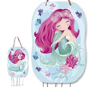 trookee - pignata compleanno per bambino con sirena - decorazione grande a sirena da riempire - 46 x 30 cm.