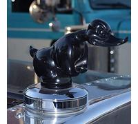 TROONZ Angry Rubber Duck - Statuina del radiatore auto, convoglio per camion, anatra, emblema per auto, accessori per decorazione auto B