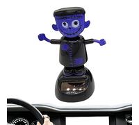 TROONZ Bobblehead Solare Halloween | Giocattoli danzanti ad energia Solare Che scuotono la Testa,Ornamenti di Halloween per Auto Decorazioni di Halloween e cruscotto 'Auto