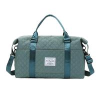 TROONZ Borsone da viaggio, borsa sportiva da palestra, borsa da fine settimana per donne, bagaglio leggero sotto il sedile, viaggi di volo durante la notte, borsa impermeabile per le vacanze, Verde,