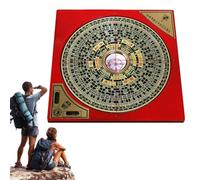 TROONZ Decorazione Bussola,Decorazione Cinese Feng Shui Lo Pan Compass - Bussola da Viaggio retrò Portatile Bussola Feng Shui Decorazione Lo Pan per Soggiorno