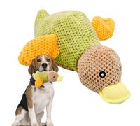 TROONZ The Mellow Dog Calmante, Quacking, Simpatica Senza Imbottitura con Morbido Cigolio, Giochi Interattivi per Cani per Cani di Taglia Grande