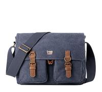 Troop London TRP0210 Classic Canvas Messenger Bag - Brown