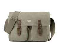 Troop London TRP0210 Classic Canvas Messenger Bag - Khaki