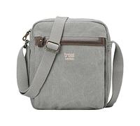 Troop London TRP0218 Classic Canvas Across Body Bag - Ash Grey