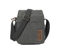 Troop London TRP0220 Borsa a tracolla classica in tela verde