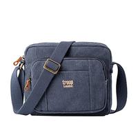 Troop London TRP0235 Classic Canvas Across Body Bag - Blue