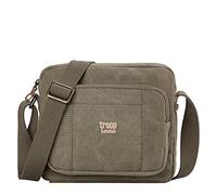 Troop London TRP0235 Classic Canvas Across Body Bag - Khaki
