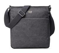 Troop London TRP0236 Classic Canvas Across Body Bag - Charcoal