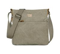 Troop London TRP0237 Classic Canvas Across Body Bag - Khaki