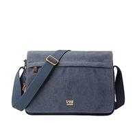 Troop London TRP0241 Classic Canvas Messenger Bag - Blue