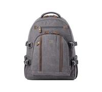 Troop London TRP0257 Classic Canvas Laptop Backpack - Large - Black