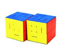 Tropibed Puppet Cube Set, set di 2 cubi magici di velocità Puppet Cube I e II Rompicapo Puzzle Cube Collection per Bambini Nuova Sfida