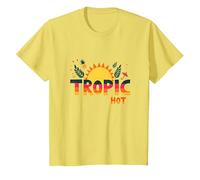 Tropic Come Il Suo Caldo Estate Divertente Ananas Sole, hawaiani Maglietta, Bambini, Limone, 4 Anni
