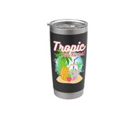 Tropic come la sua calda ananas tropicale vacanza estiva Bicchiere termico in acciaio inox doppia parete