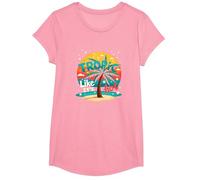 Tropic Come se Fosse Caldo: Beachy Paradise Sunset Vibes Maglietta, Ragazze, Rosa, L