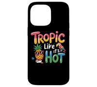Tropic Like It's Hot Pineapple Parrot Fun Custodia per iPhone 14 Pro Max