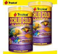 Tropical 2 X 1000 Ml Cichlid Color Flakes XXL | Alimento Principale Colorante