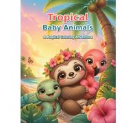 Tropical Baby Animals Coloring Book: A Magical Coloring Adventure