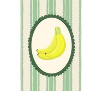 Tropical Banana Notebook - Cute Summer Aesthetic Lined Journal 6x9, 150 Pages, Retro Fruit Writing Book for Kitchen, Smoothie Recipes and Daily Notes