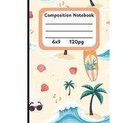 Tropical Beach Bliss: Lined Notebook with Roaring Ocean Waves, Sandy Shores, Palm Trees, Surfboards & Pink Seashells - 120-Page Paperback for Summer Journals, Travel Notes & Coastal Inspiration
