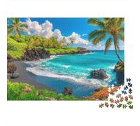 Tropical Beach Escape Jigsaw Puzzle Impossible 1000Pcs Interesting Decorazione Per La Casa. Giochi Rilassamento E Intelligence Per Adulti E Ragazzi Da 14 Anni 38x26cm/1000pcs