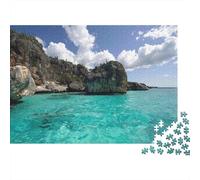 Tropical Beach Rocks 1000 Pezzi Cartolina Premium Pacchetto Puzzle Senior Jigsaw Entusiasti Difficile Sfidante Decorazione Murale Pacchetto Valore 52x38cm/1000pcs