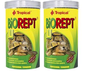 Tropical BIOREPT L. 250ml / 70g - Alimento di Base Completo e Multi-ingrediente per Tartarughe (Confezione da 2)
