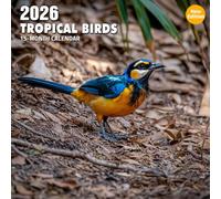 Tropical Birds 2026 Calendar: Lush jungle hues and exotic feathered species