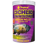 Tropical CICH Lid omnivore Medium Pellet, 1er Pack (1 X 500 ML)