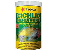 Tropical Cichlid Herbivore Medium Pellet 1000ml / 360g - Alimento per ciclidi erbivori di Taglia Grande e Media