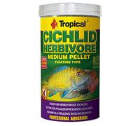 Tropical Cichlid Herbivore Medium Pellet 500ml / 180g - Alimento per ciclidi erbivori di Taglia Grande e Media