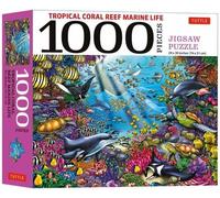 Tropical Coral Reef Marine Life - 1000 Piece Jigsaw Puzzle: Finished Size 29 in