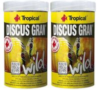 TROPICAL DISCUS GRAN WILD 250ml / 110g - Cibo granulare multi-ingrediente che affonda lentamente per discus (Confezione da 2)