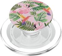 Tropical Flamingo Hummingbird Soft PopSockets PopGrip per MagSafe