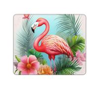 Tropical Flamingo Mousepad Piccolo Tappetino per Mouse Comodo Mouse Pad per Computer Accessori Scrivania Ufficio 25X30Cm