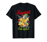Tropical Fruit Splash Ananas, Arancia, Fragola, Kiwi Maglietta