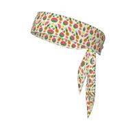 Tropical Fruits - Fascia sportiva double-face, traspirante, traspirante, traspirante, per corsa, tennis, ciclismo