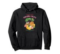 Tropical Fruits Summer Vibes Ananas Mango Citrus Graphic Felpa con Cappuccio