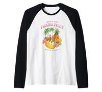 Tropical Fruits Summer Vibes Ananas Mango Citrus Graphic Maglia con Maniche Raglan