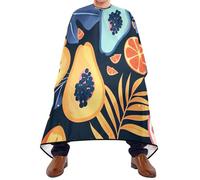 Tropical Fruits Unisex Mantella Taglio Capelli Tutta Lunghezza Mantella Parrucchiere Con Chiusura A Gancio Mantellina Parrucchiere Per Uso Domestico Tagliare I Capelli Parrucchieri 168X140Cm